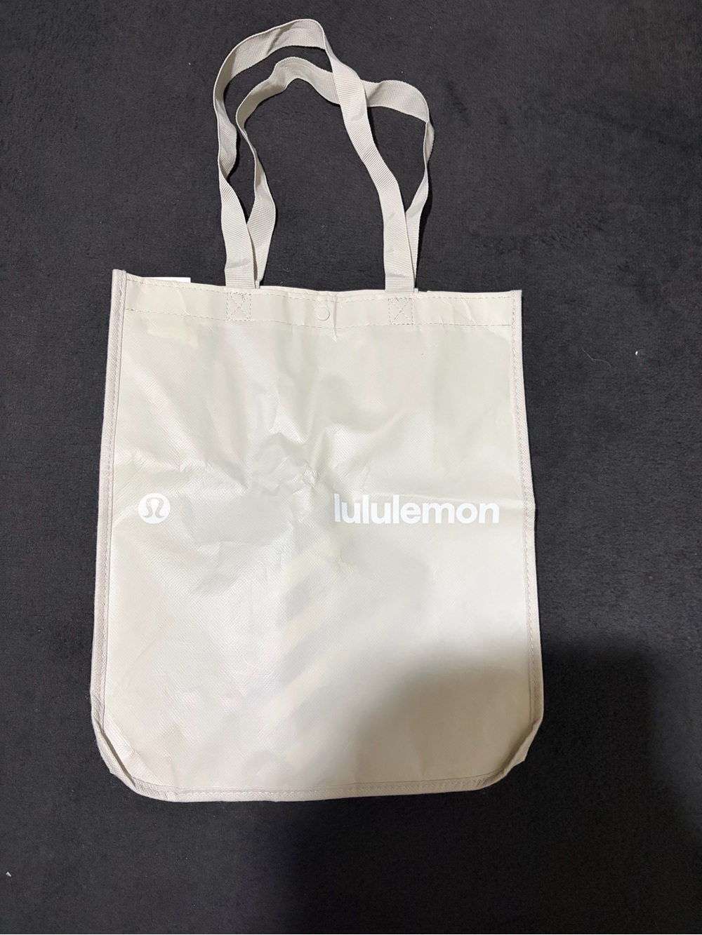 lululemon athletica Cream Tote Bag with Dual Shoulder Straps beige